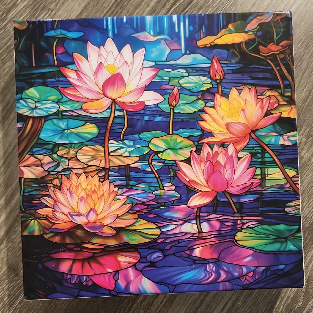 Colorful Lotus Pond Puzzle